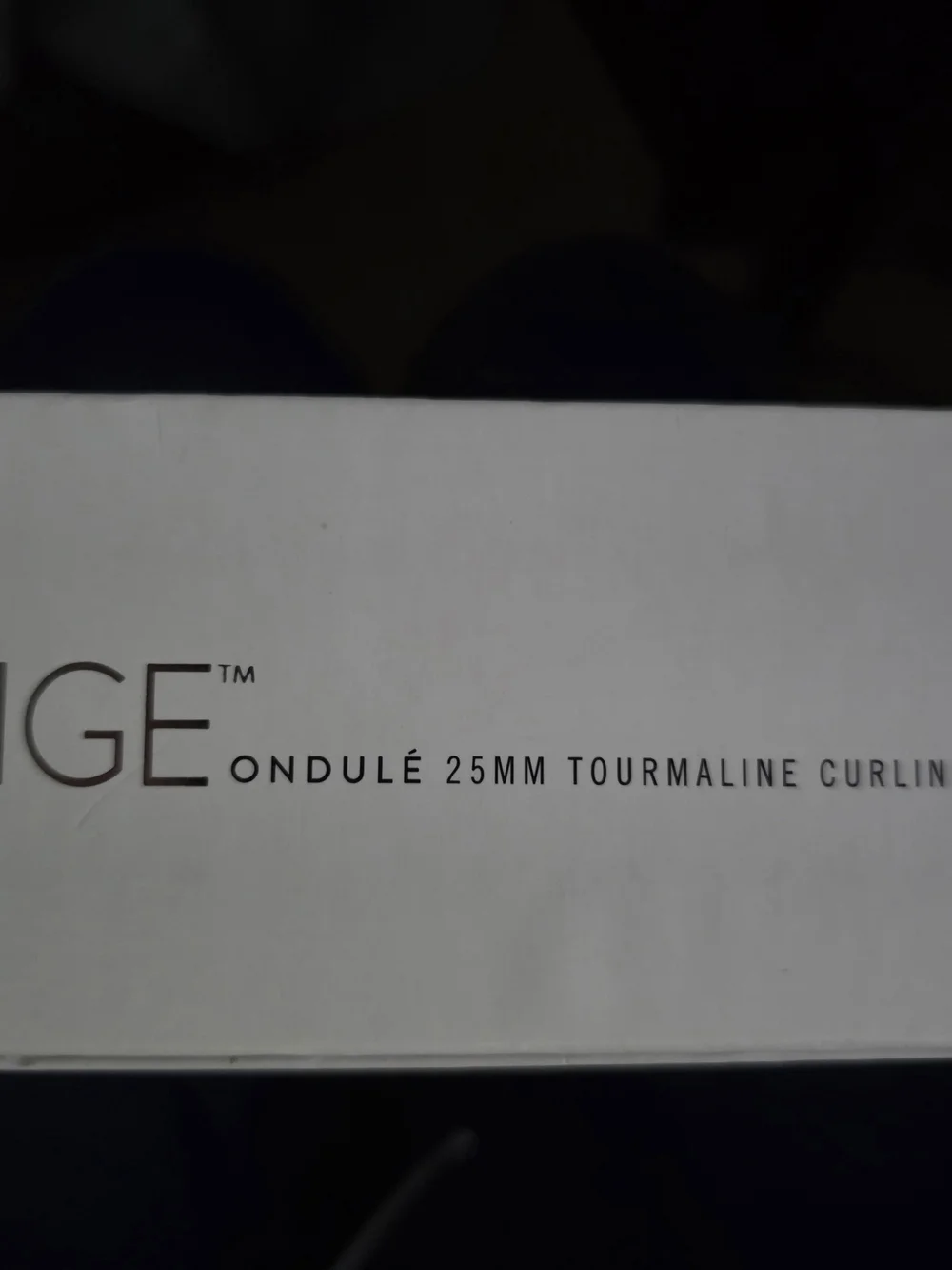 Lange Black 25mm Tourmaline  Curling Wand - Smooth Professional Styling